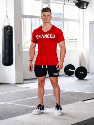 DRANGED Raglan Vneck - Chilli
