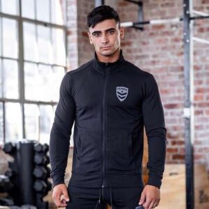 APEX Zip Up Track Jacket – Blackout