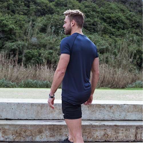 DRNGD X-Fit Raglan Tee - Charcoal - Image 4