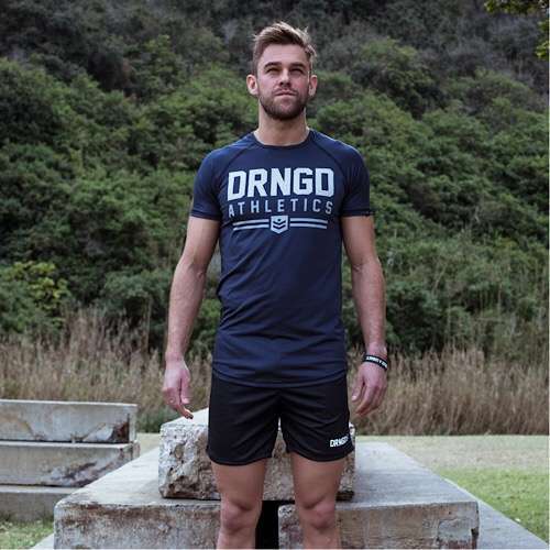 DRNGD X-Fit Raglan Tee - Charcoal - Image 3