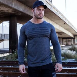 DRNGD Nation L/S Raglan Tee – Charcoal