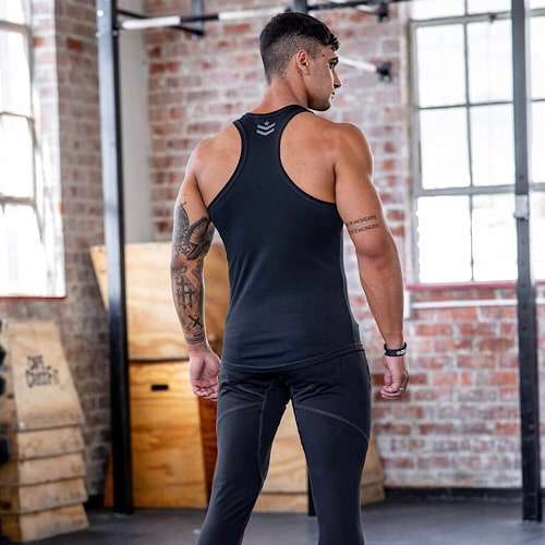 BLACK HAWKS Athletic Vest – Blackout - Image 3