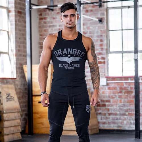 BLACK HAWKS Athletic Vest – Blackout - Image 2